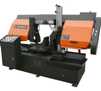 金萬鋒臥式帶鋸床，鋸切可靠、精度高